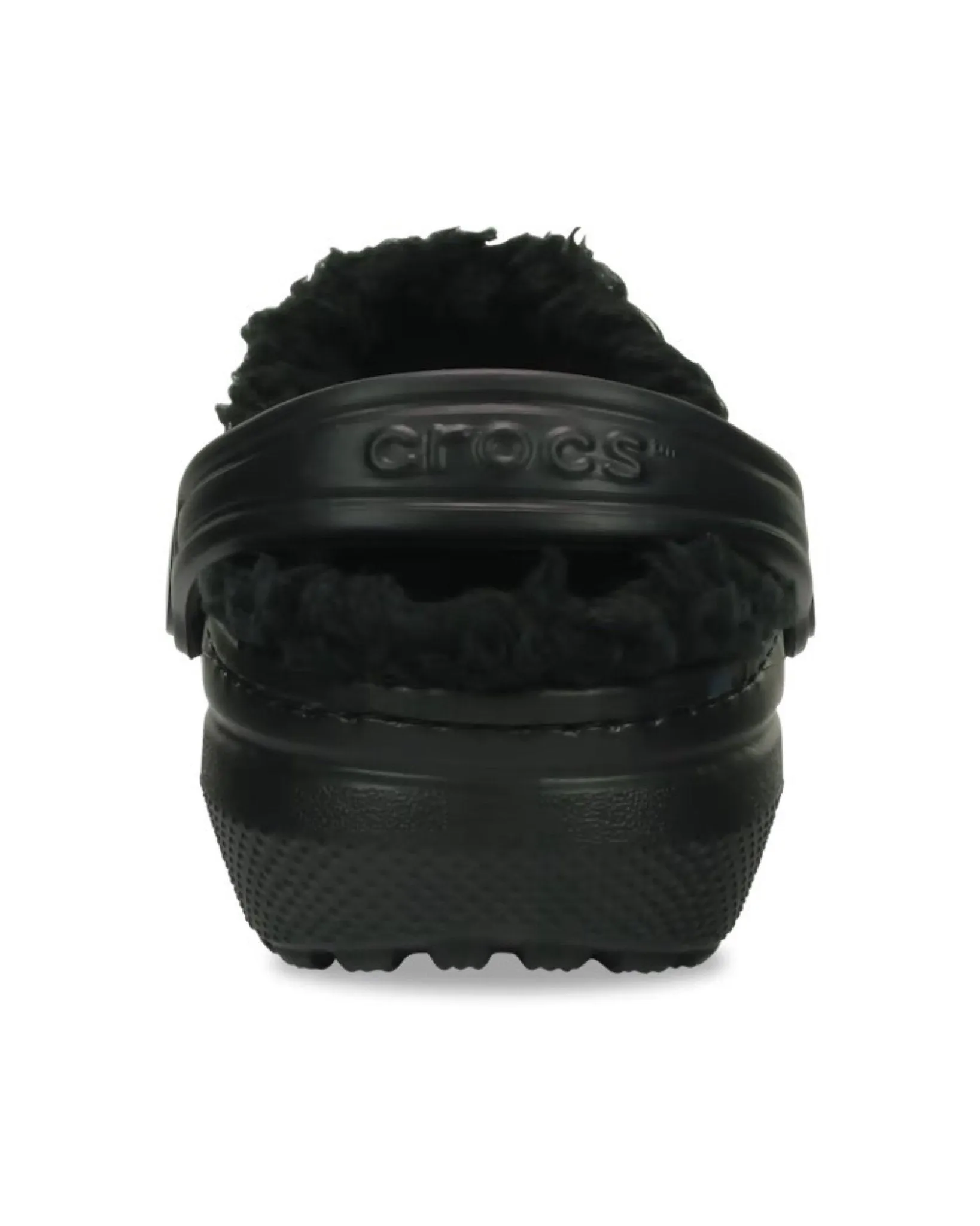 Crocs Kids' Classic Fuzzy Lined Clog in Black