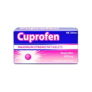 Cuprofen Max Strength Pain Relief Ibuprofen 400mg