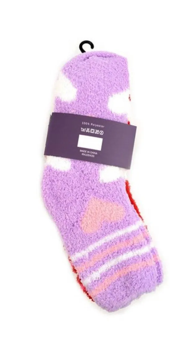 Cute and cozy heart socks