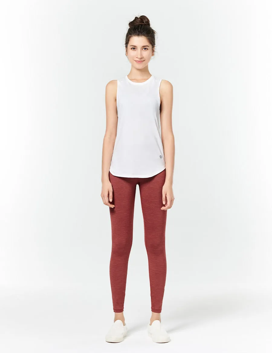 easyoga LA-VEDA Twiggy Core Tights3 - M42 M-Brick red