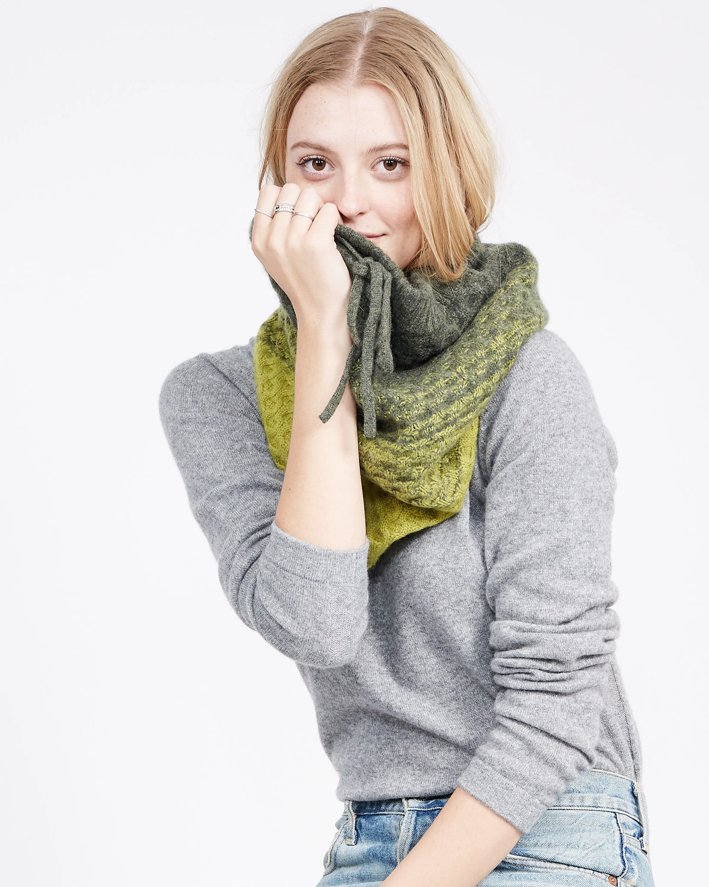 Emaline Ombre Cashmere Infinity Scarf