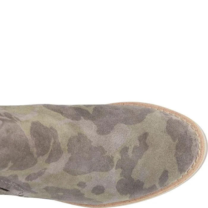 Emeree waterproof wedge bootie in olive camo