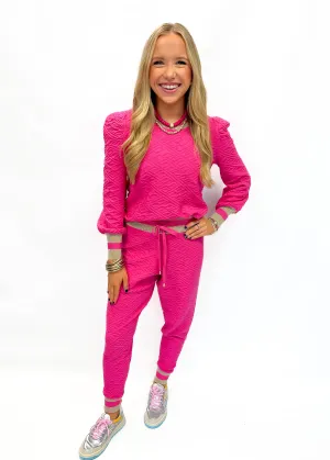 Emily McCarthy Downtown	Jogger - Rose Monogram Knit