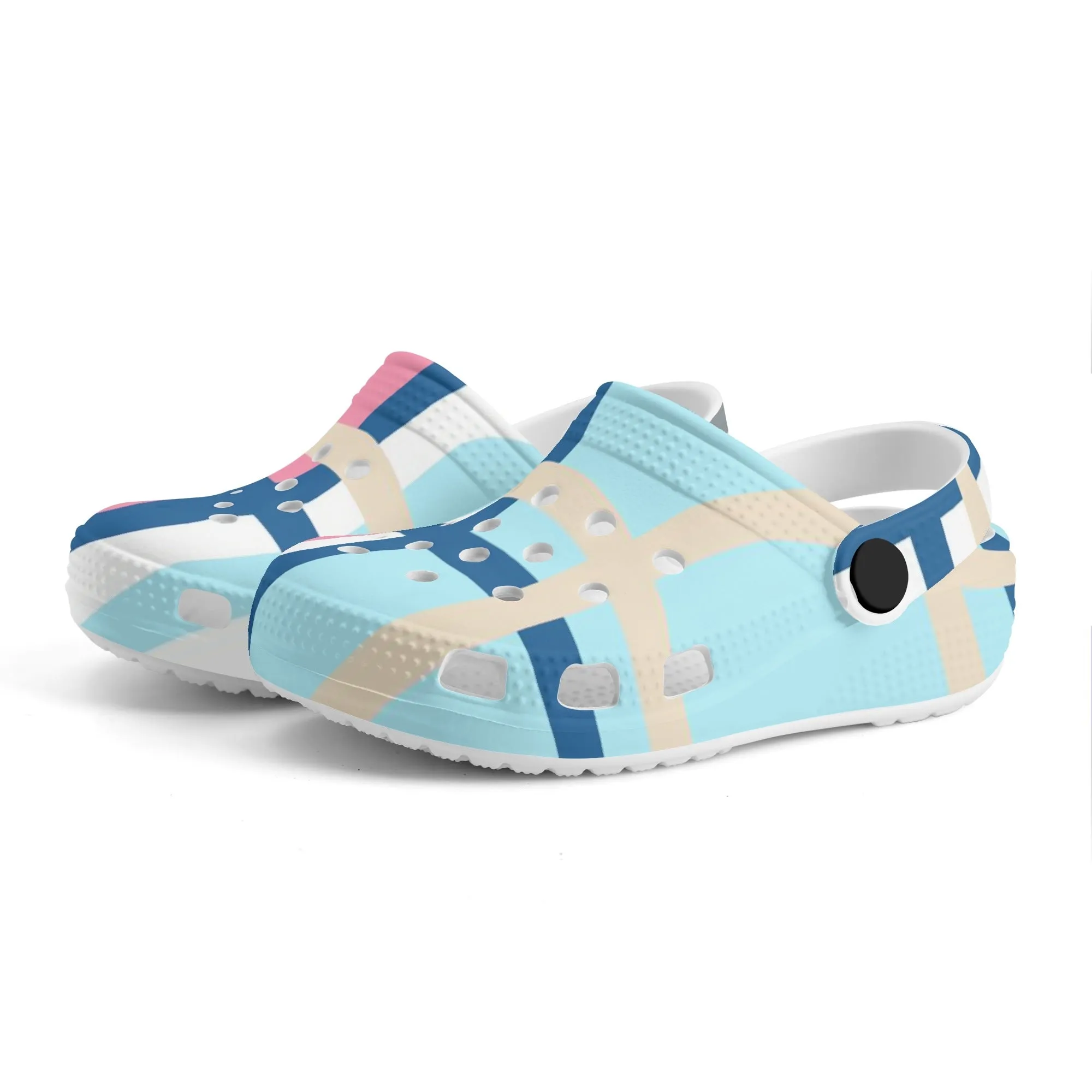 ✨'Ettrick Bay, Bute' Happy Tartan® Kids Classic Clogs✨