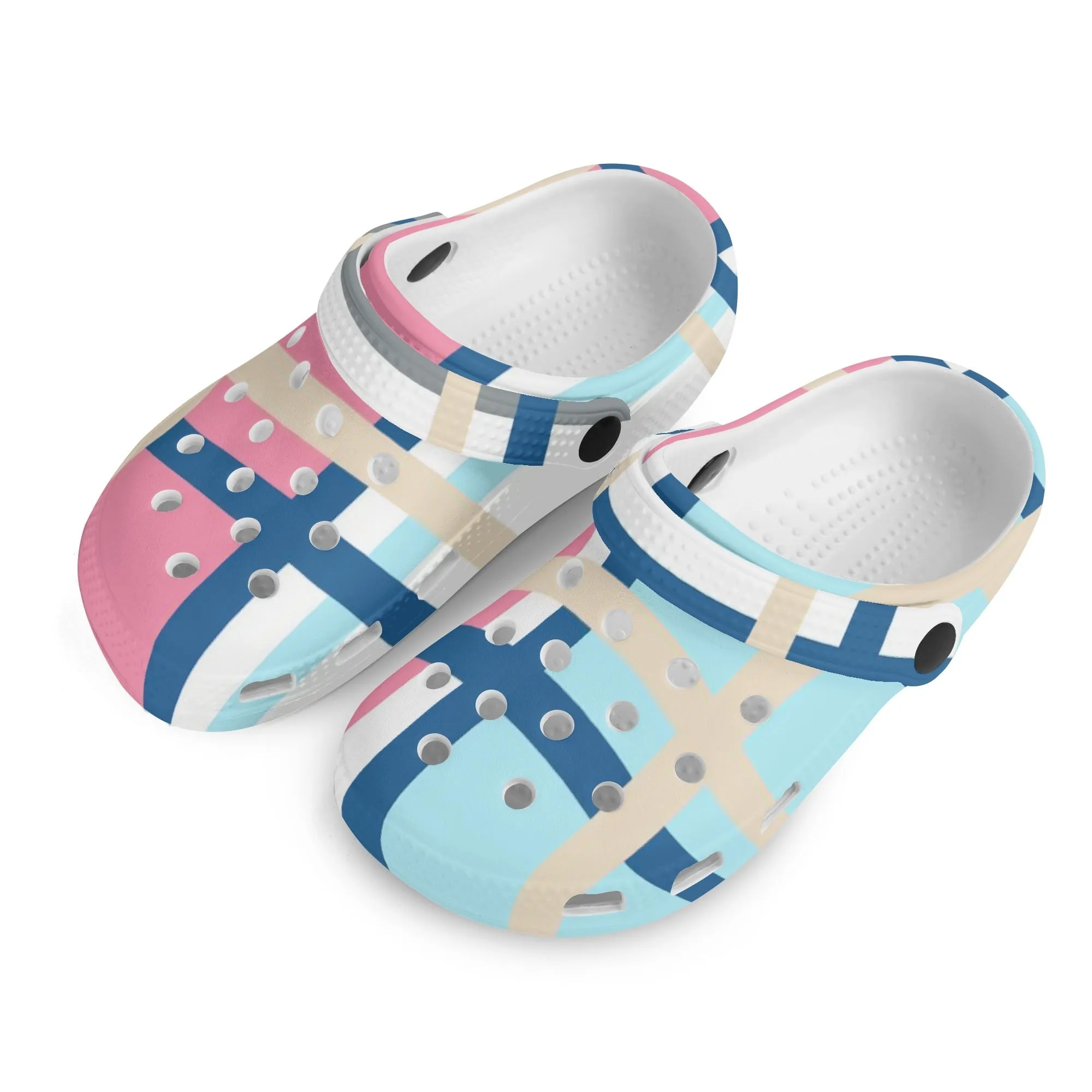 ✨'Ettrick Bay, Bute' Happy Tartan® Kids Classic Clogs✨
