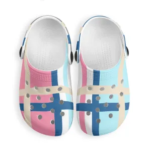 ✨'Ettrick Bay, Bute' Happy Tartan® Kids Classic Clogs✨