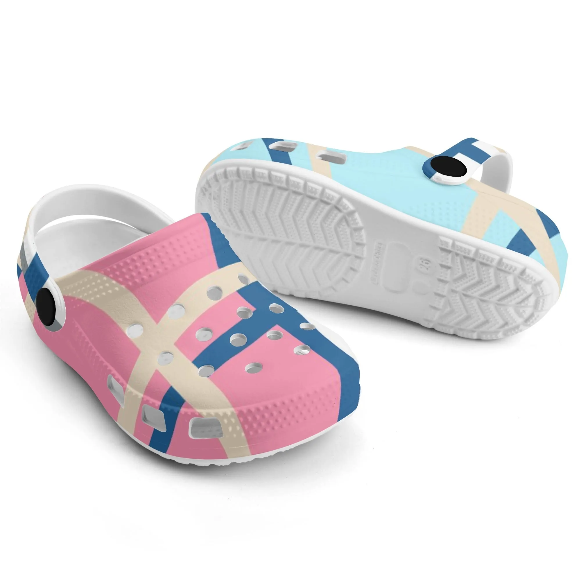 ✨'Ettrick Bay, Bute' Happy Tartan® Kids Classic Clogs✨