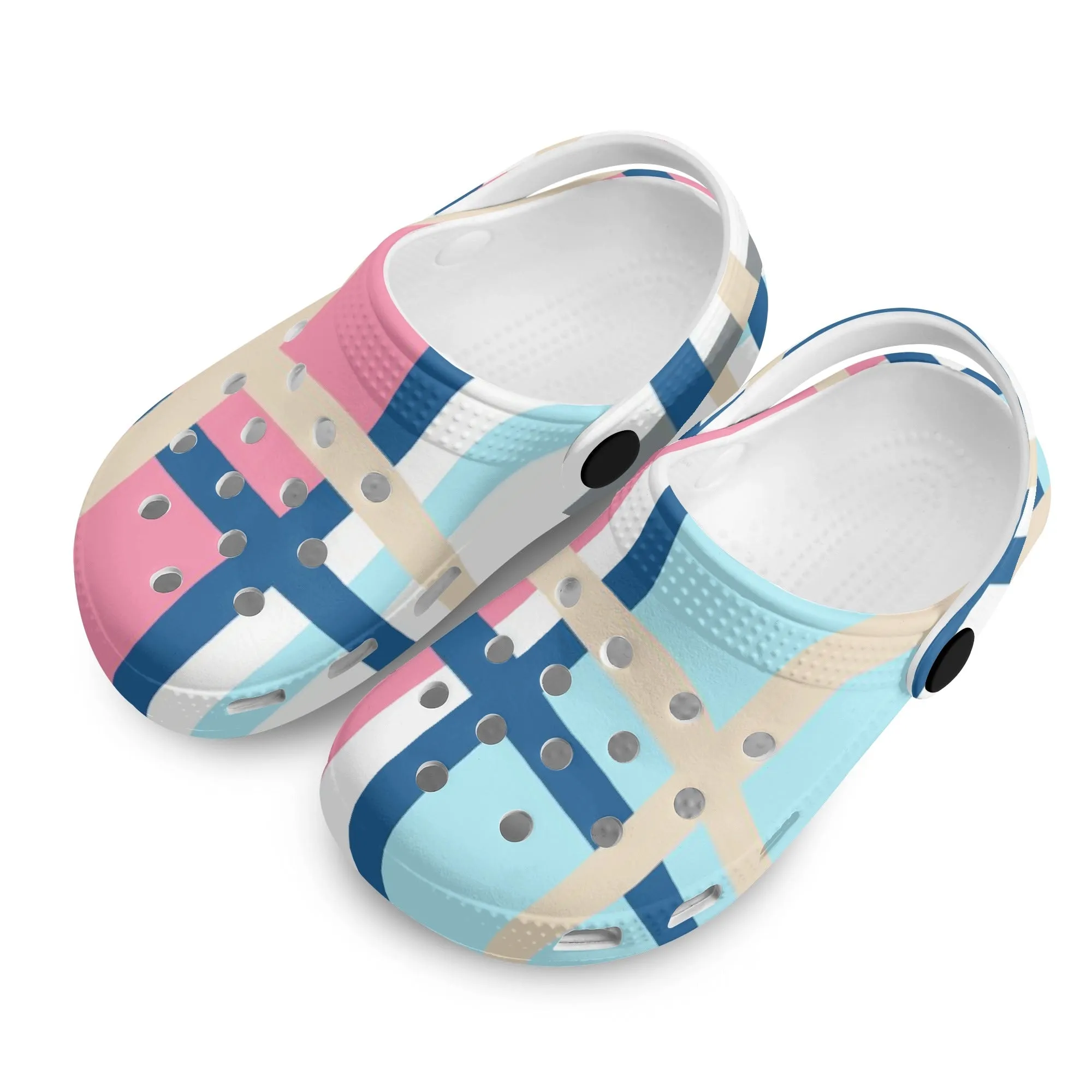✨'Ettrick Bay, Bute' Happy Tartan® Kids Classic Clogs✨