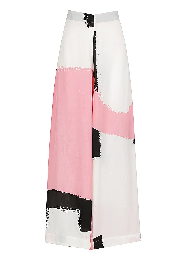 Exaggerated Puff Sleeve Top | Exaggerated Wide Leg Pant