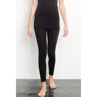Fabina LA Bamboo Skirted Leggings - Black