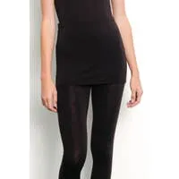 Fabina LA Bamboo Skirted Leggings - Black