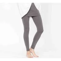Fabina LA Bamboo Skirted Leggings - Black