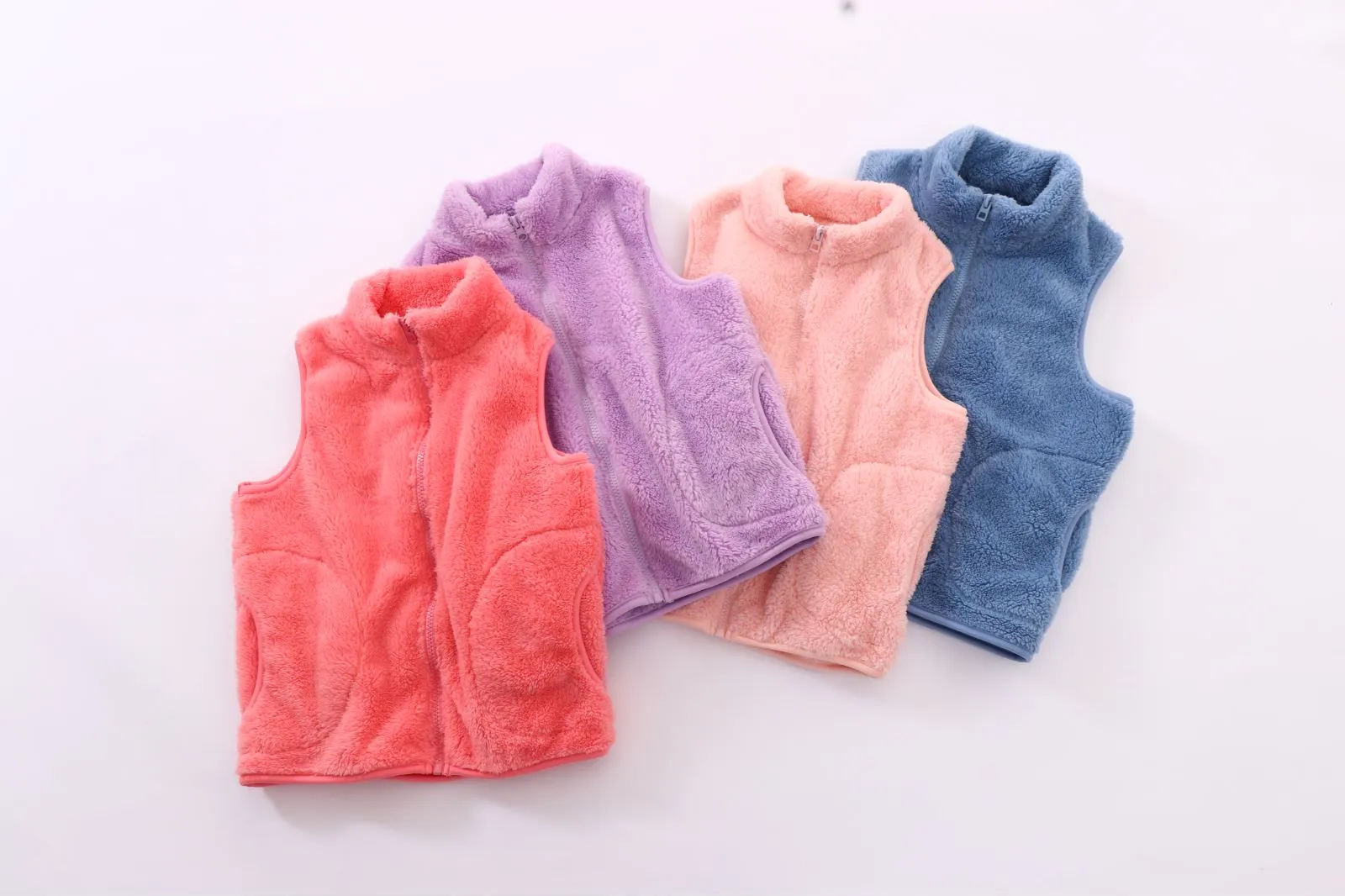Fluffy Gilet Body Warmer - Pink