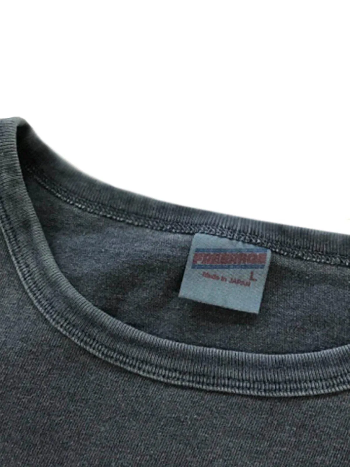 Free Rage Recycled Cotton Vintage Tee No 12 Navy