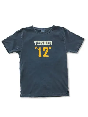 Free Rage Recycled Cotton Vintage Tee No 12 Navy