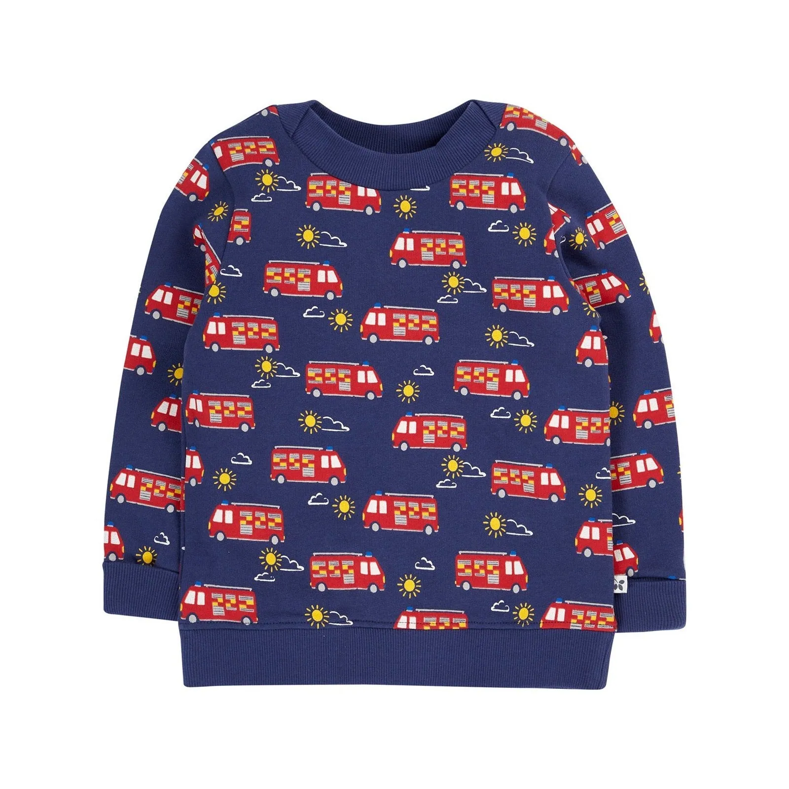 Frugi Easy On Kids Sweatshirt Fire Engine