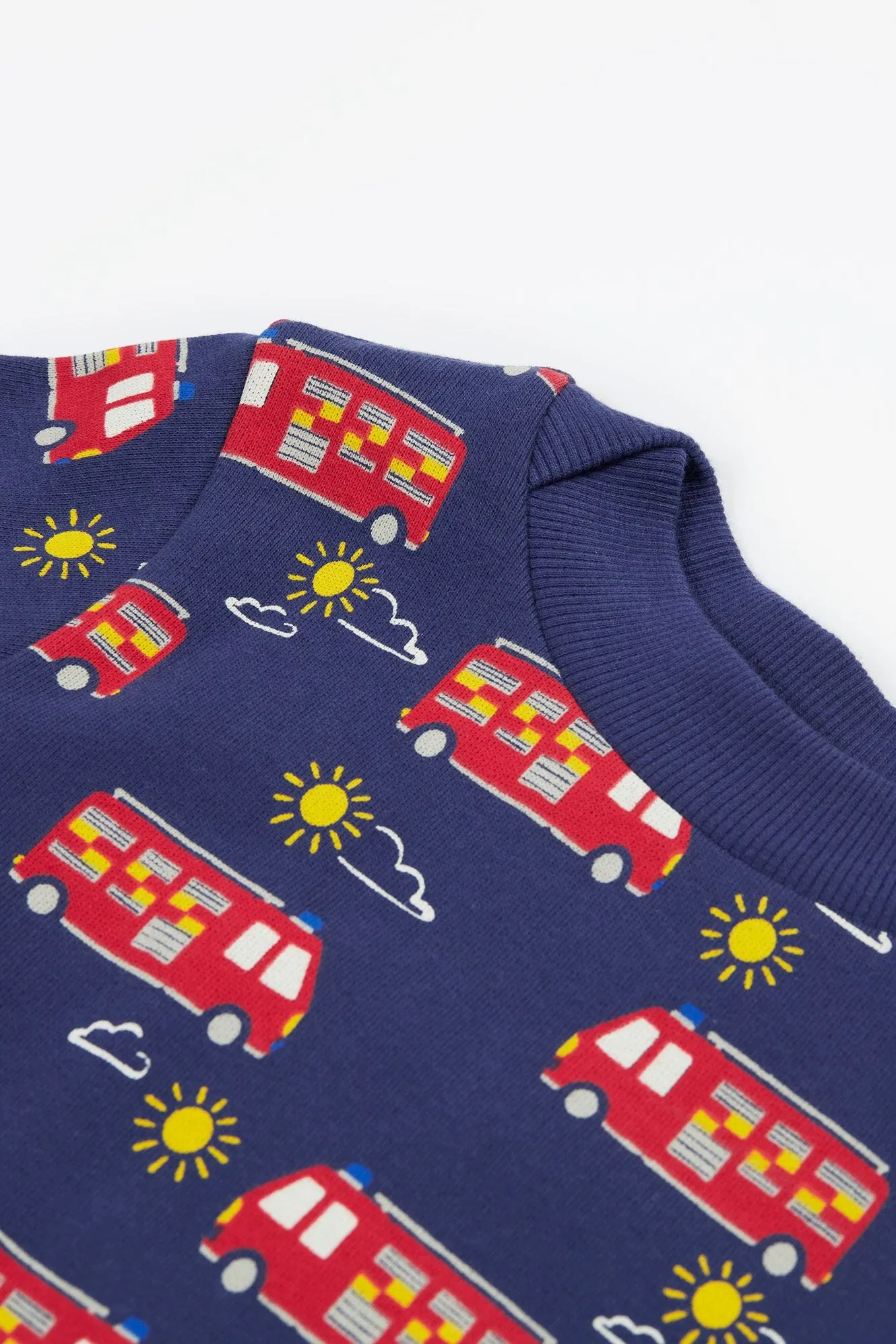 Frugi Easy On Kids Sweatshirt Fire Engine