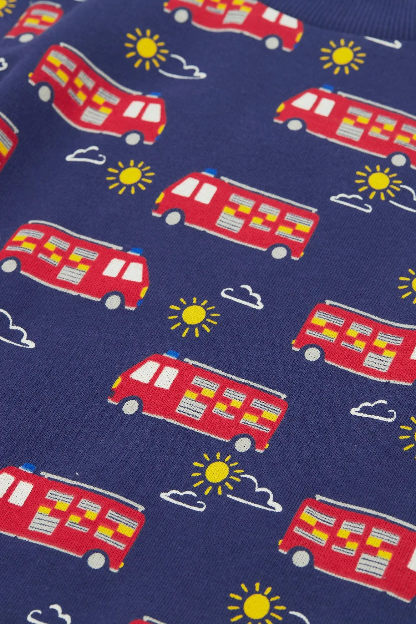 Frugi Easy On Kids Sweatshirt Fire Engine
