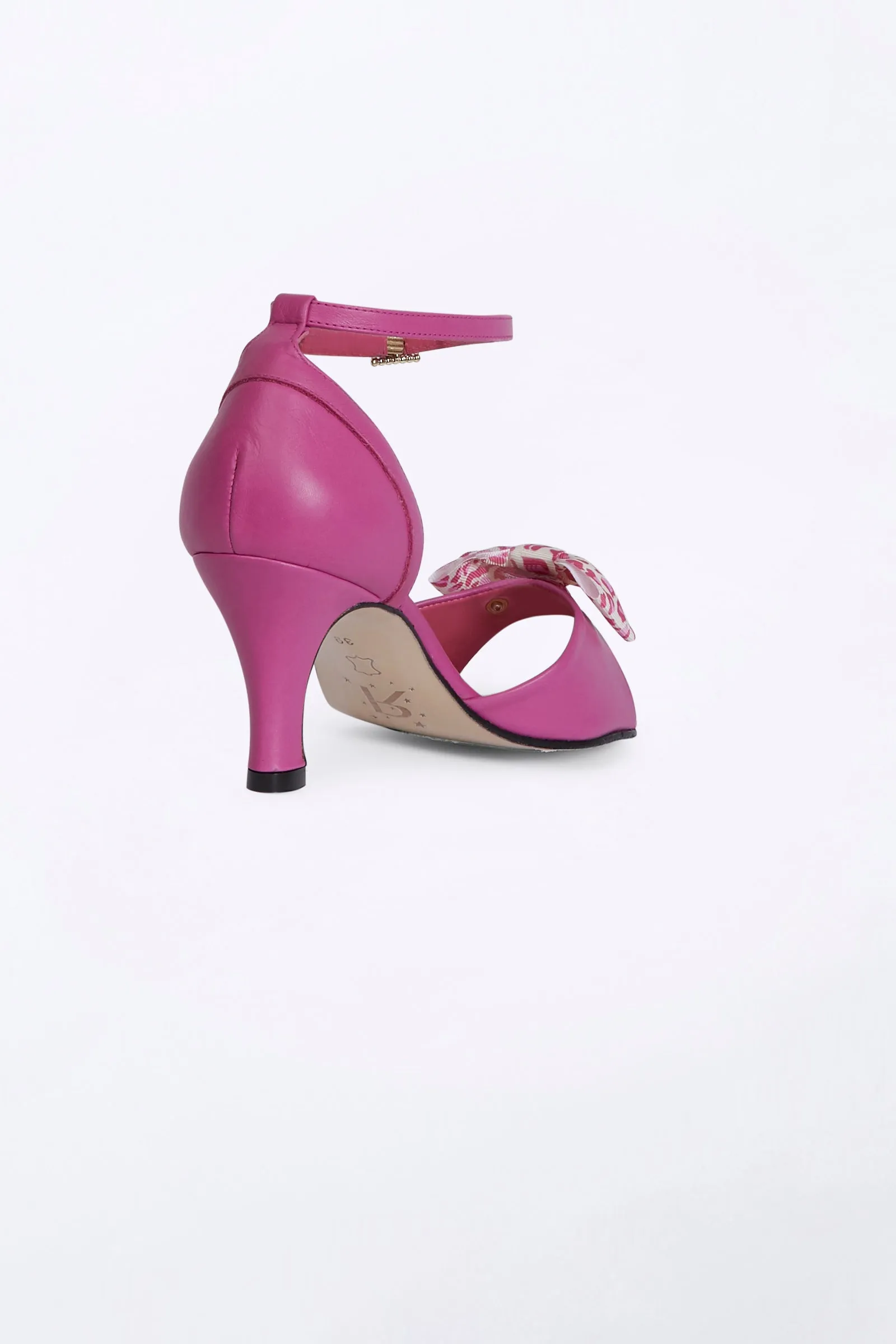 Fuchsia  Dancing Heels with Double Pin