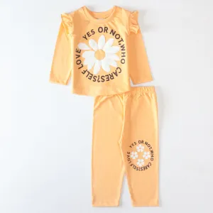 Girls Printed Full Sleeve Suit
