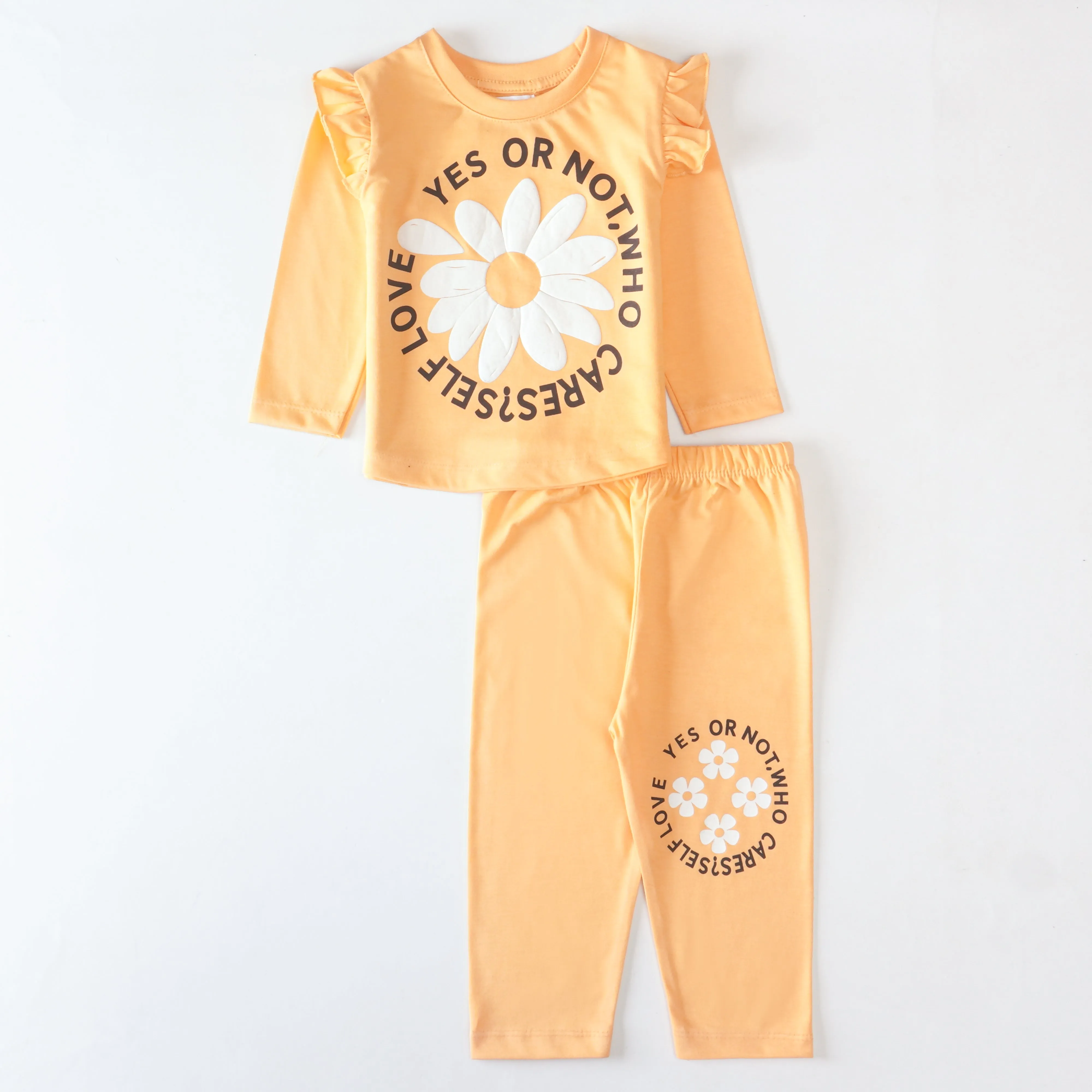 Girls Printed Full Sleeve Suit