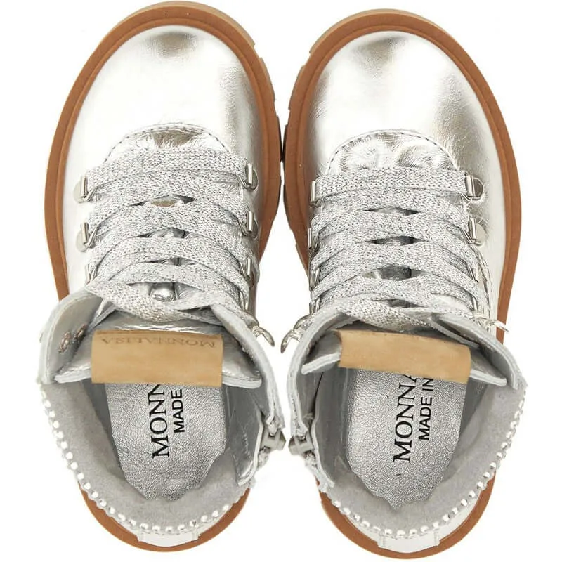 Girls Silver Boots
