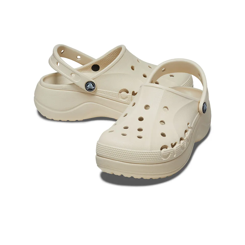 Giày Clog Nữ Crocs Baya Platform - Winter White