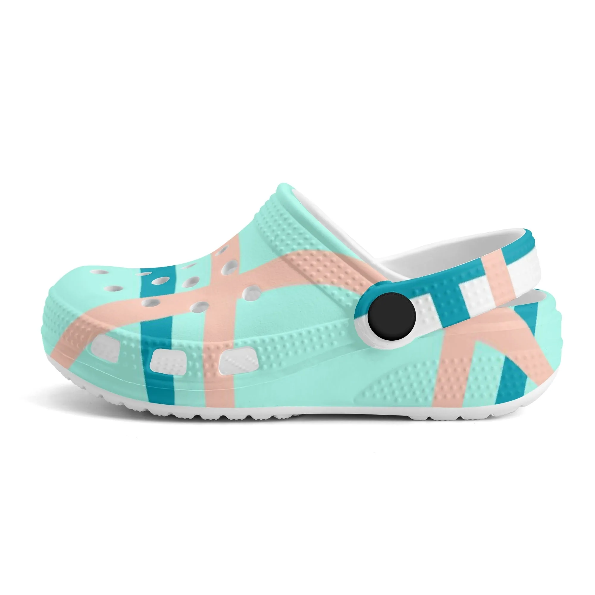 ✨'Glencallum Bay, Bute' Happy Tartan® Kids Classic Clogs✨