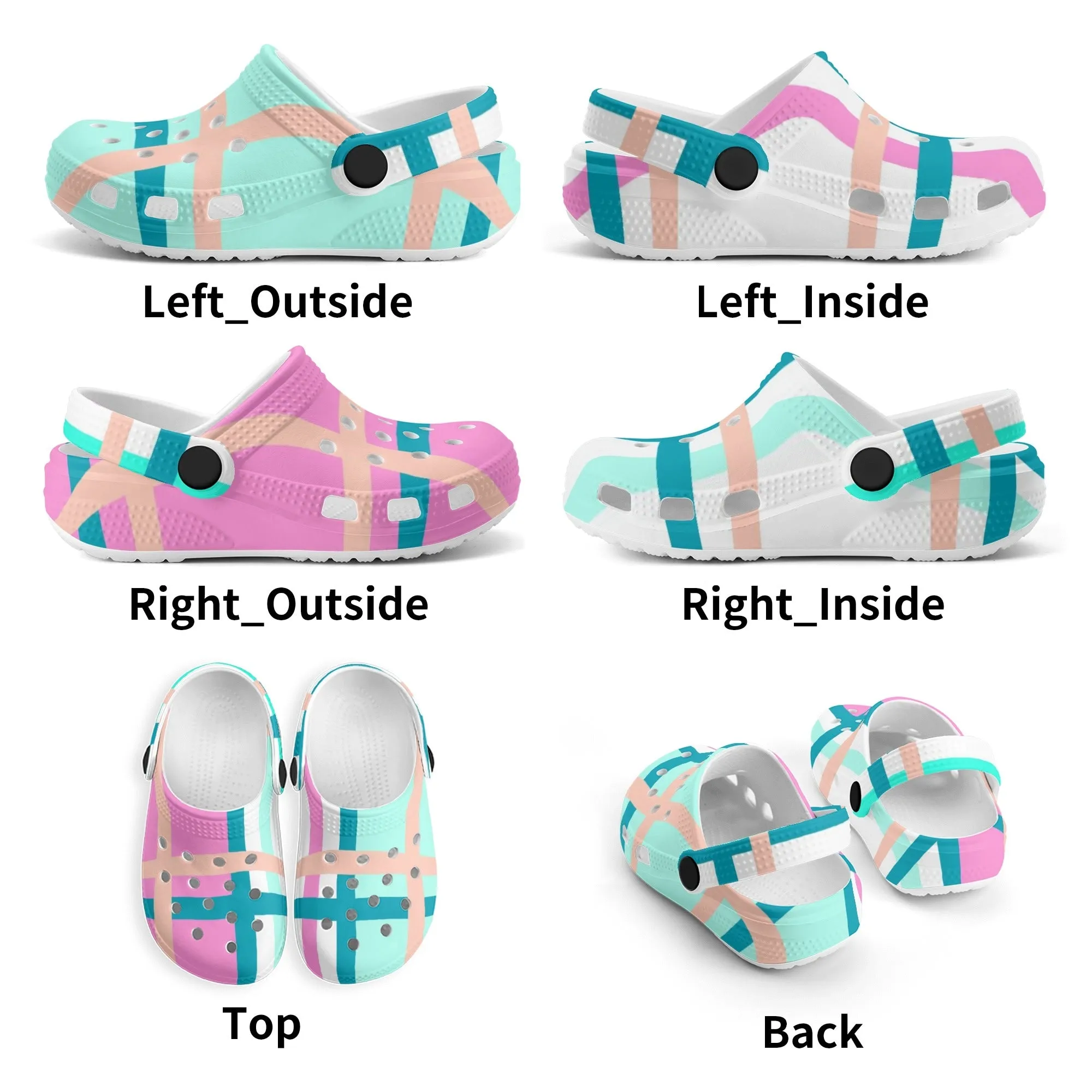 ✨'Glencallum Bay, Bute' Happy Tartan® Kids Classic Clogs✨