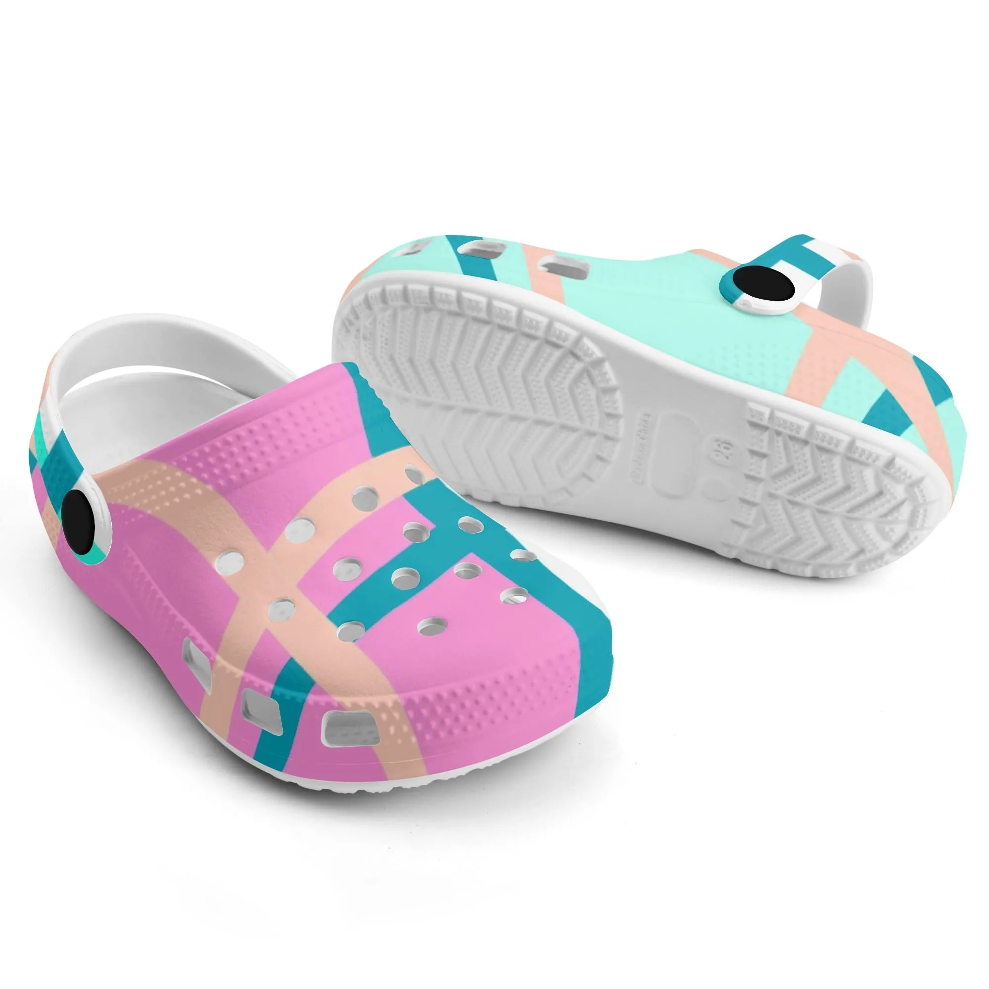 ✨'Glencallum Bay, Bute' Happy Tartan® Kids Classic Clogs✨