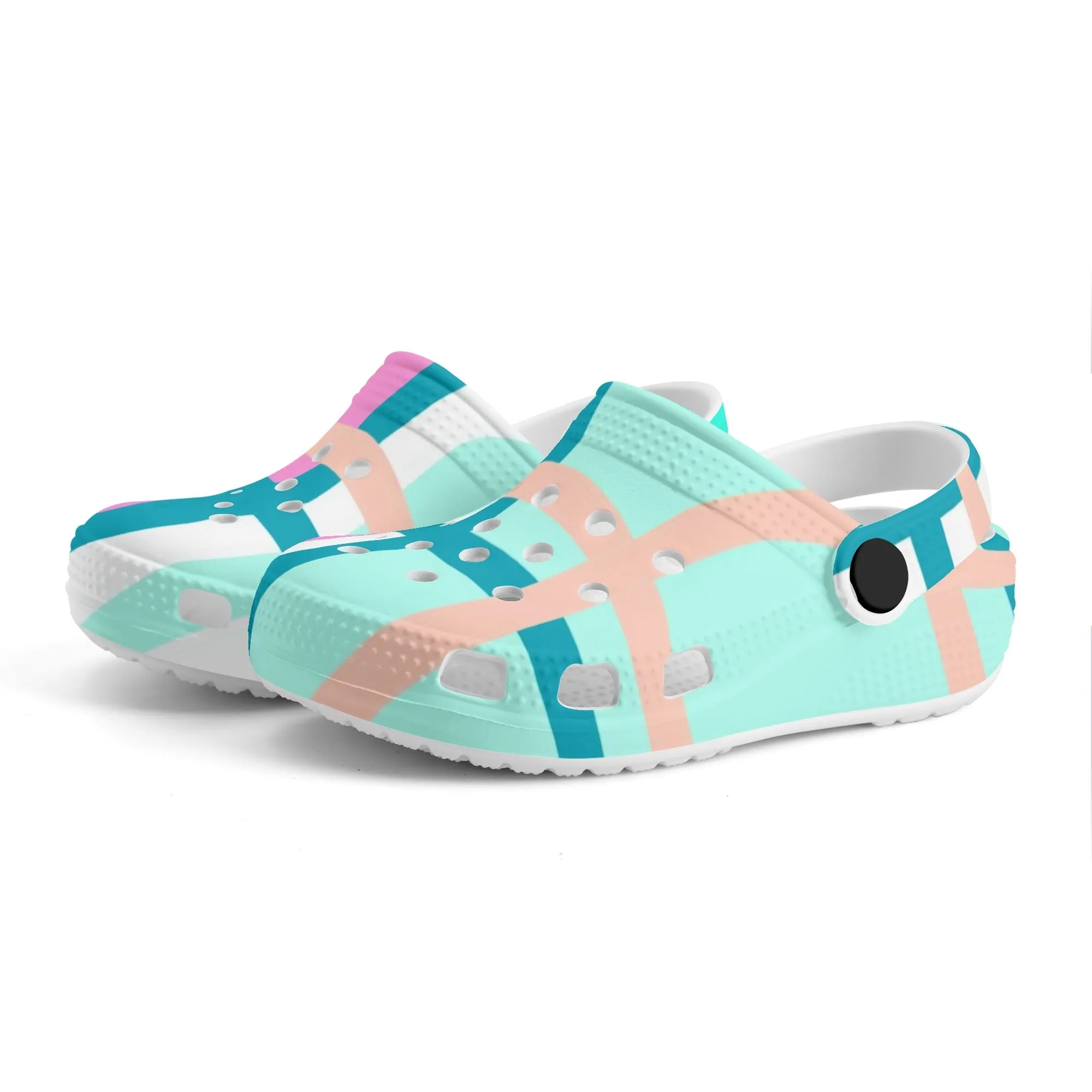 ✨'Glencallum Bay, Bute' Happy Tartan® Kids Classic Clogs✨