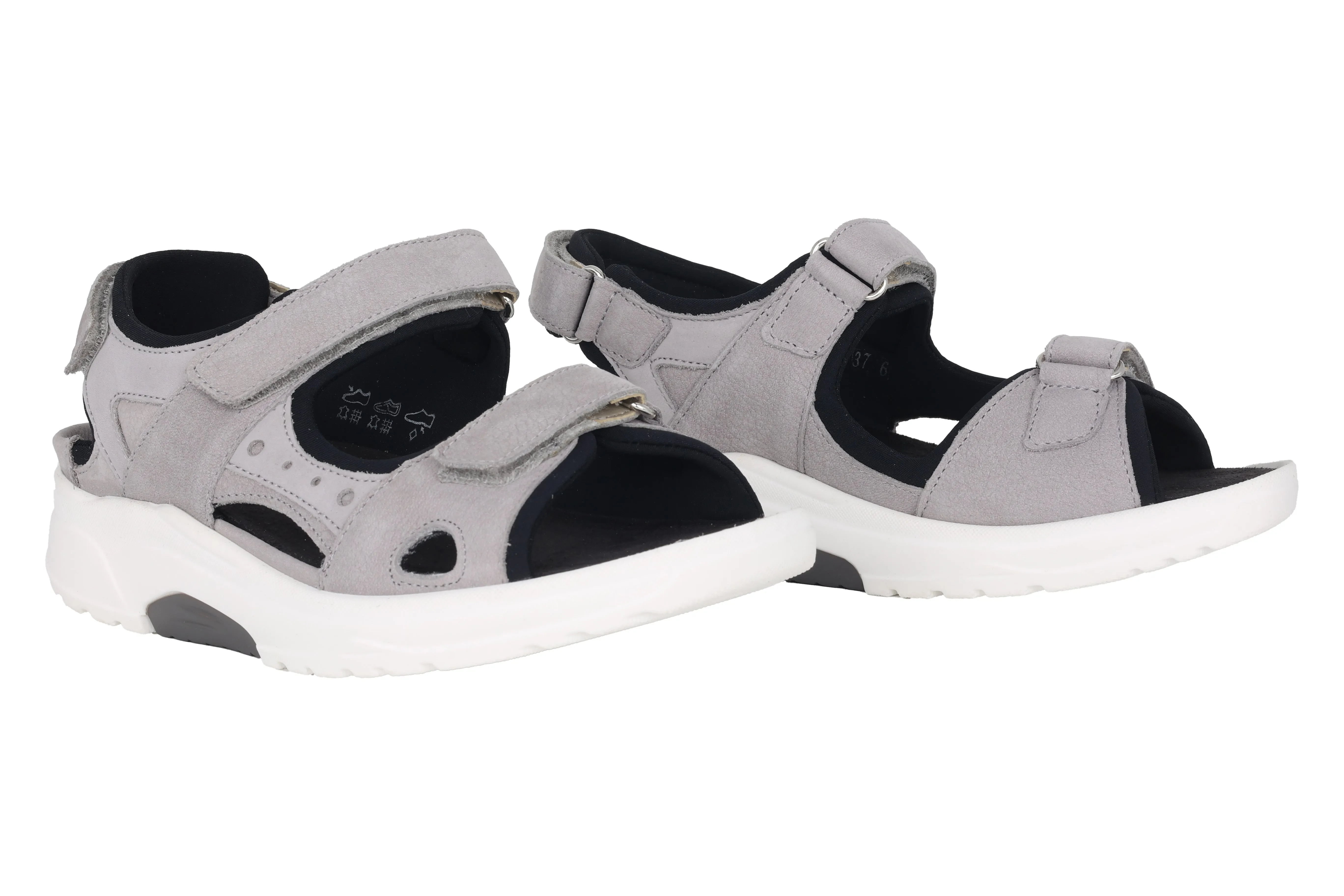 'H-Yvonne' women's wide fit (H) sandal - grey