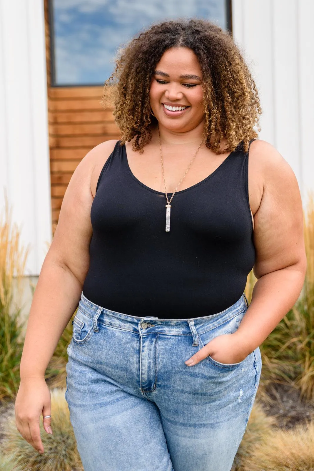 Hazel Blues® | The Basics Bodysuit In Black