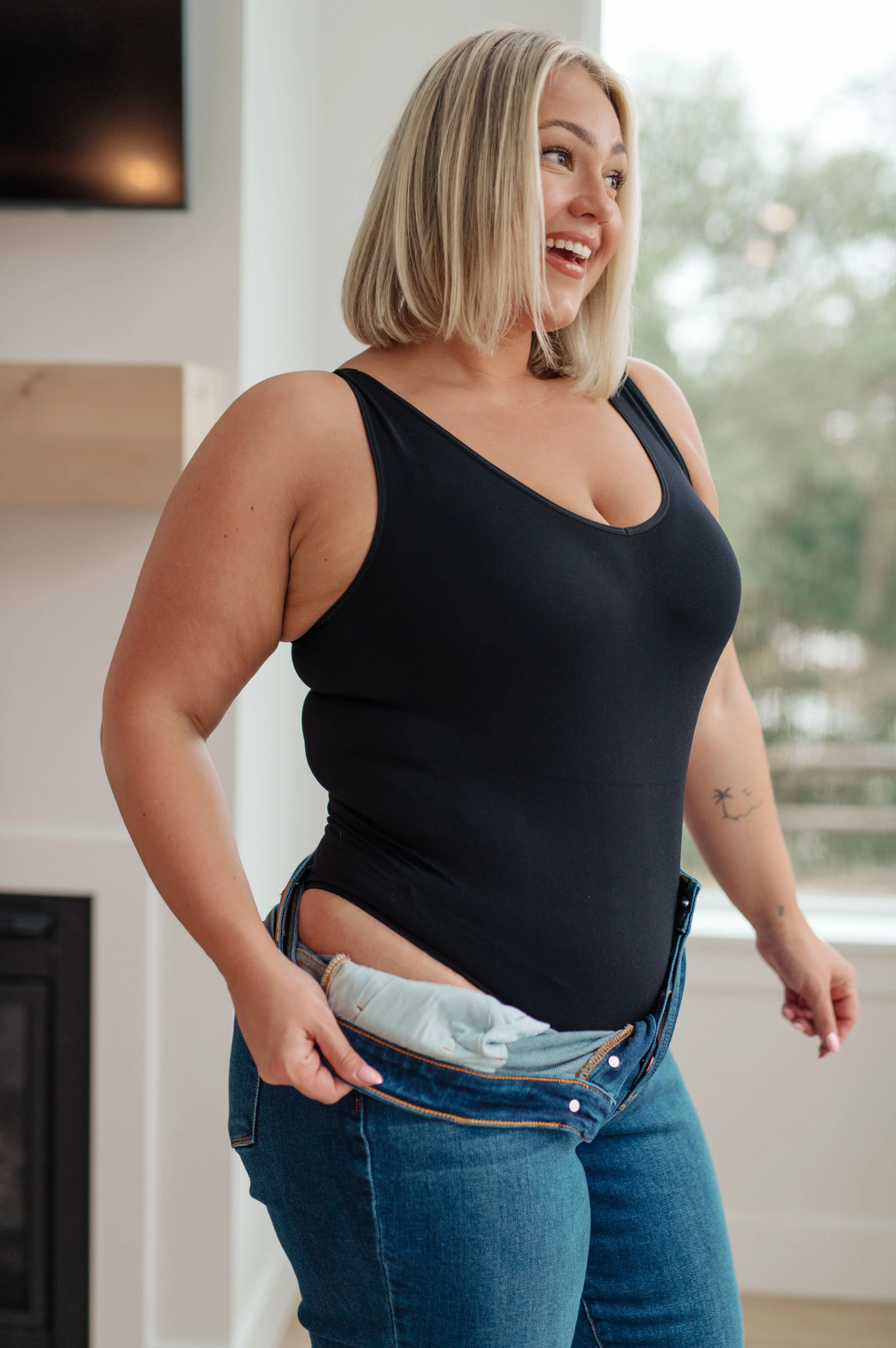 Hazel Blues® | The Basics Bodysuit In Black