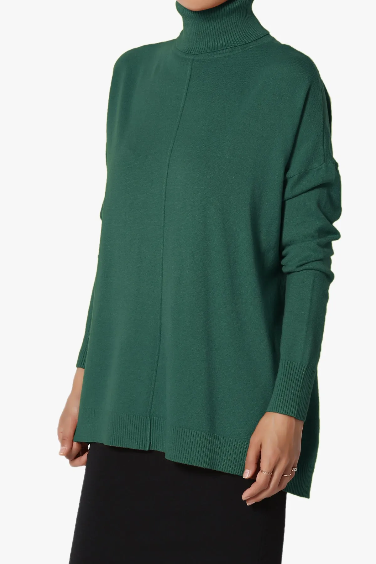 Henley Turtle Neck Knit Sweater