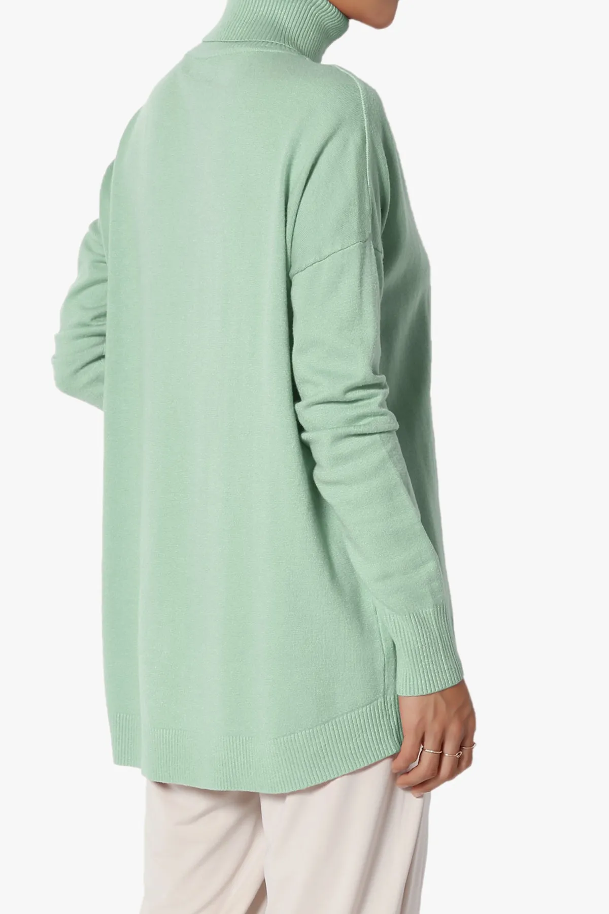 Henley Turtle Neck Knit Sweater