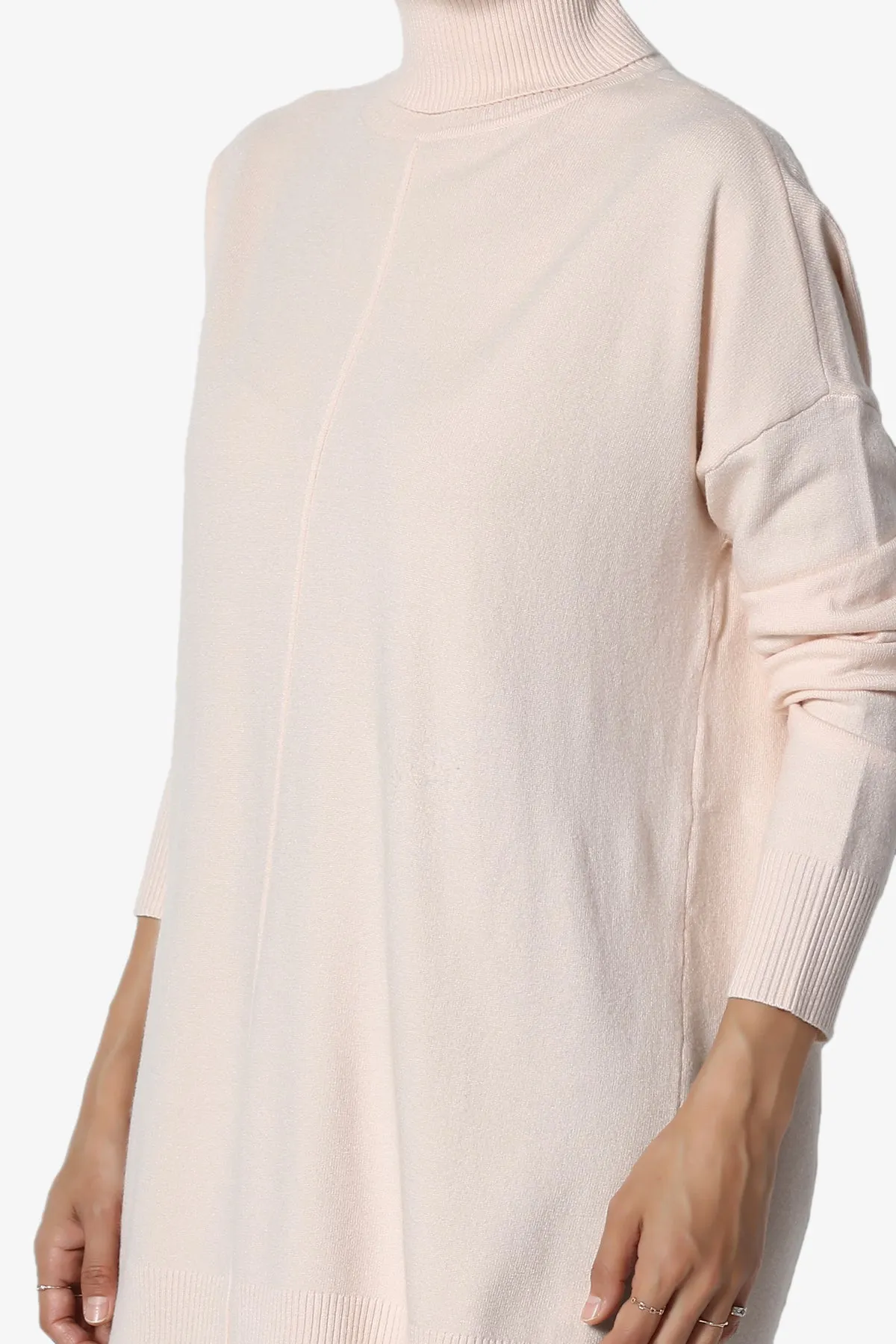 Henley Turtle Neck Knit Sweater