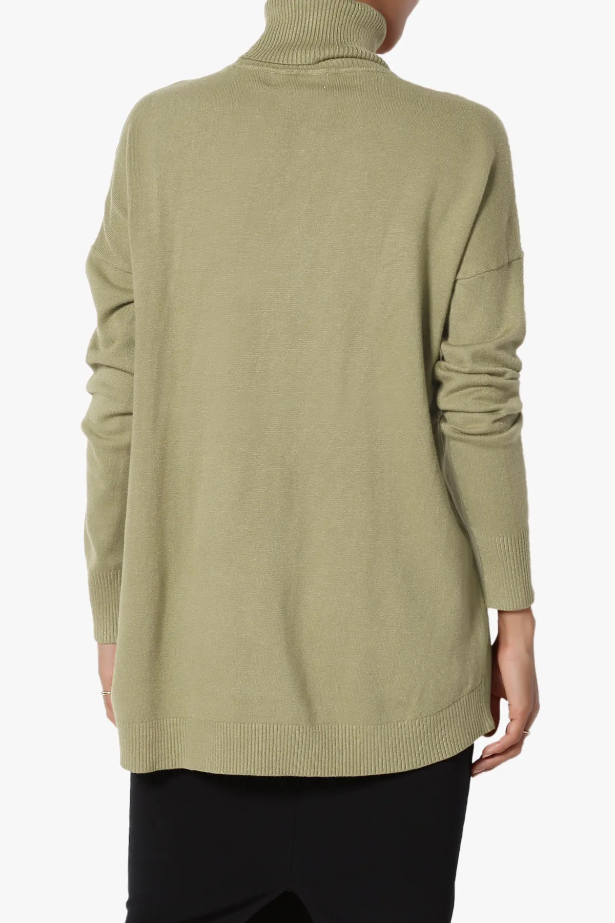 Henley Turtle Neck Knit Sweater