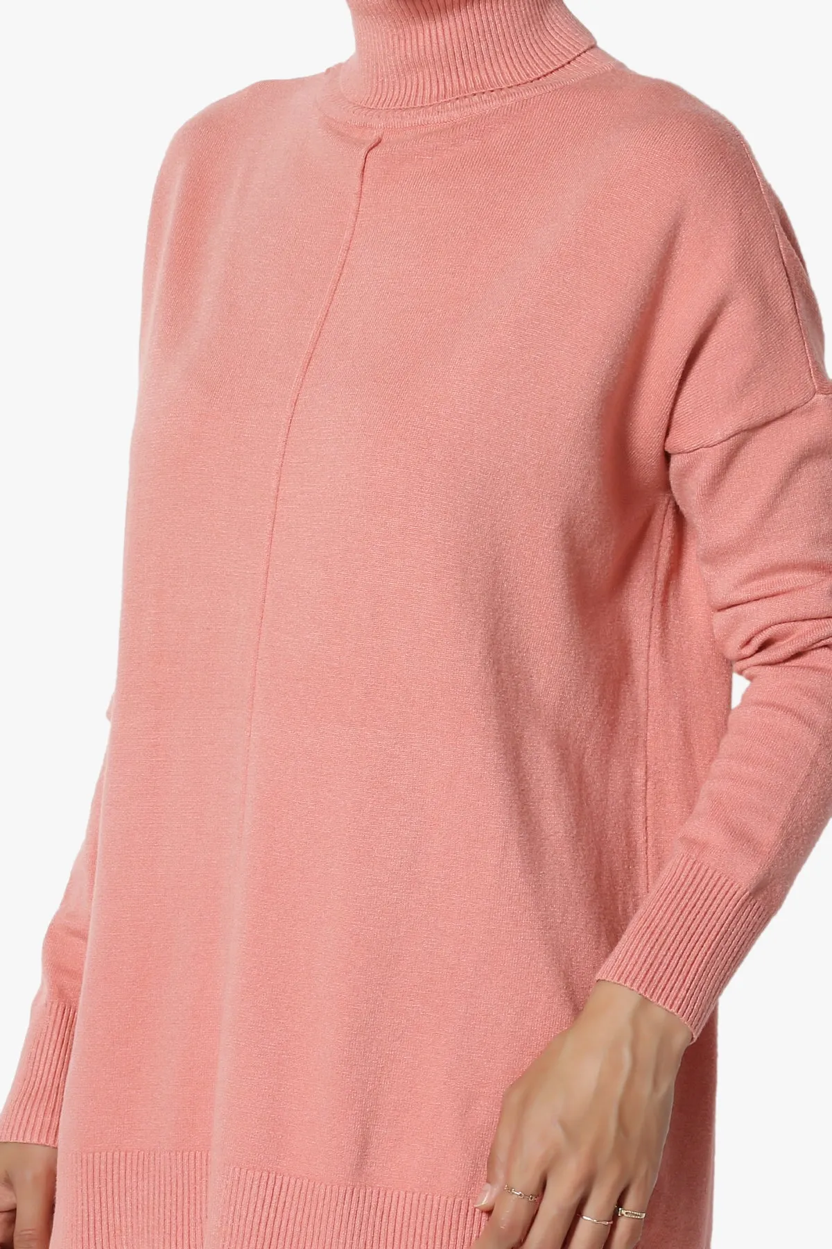Henley Turtle Neck Knit Sweater