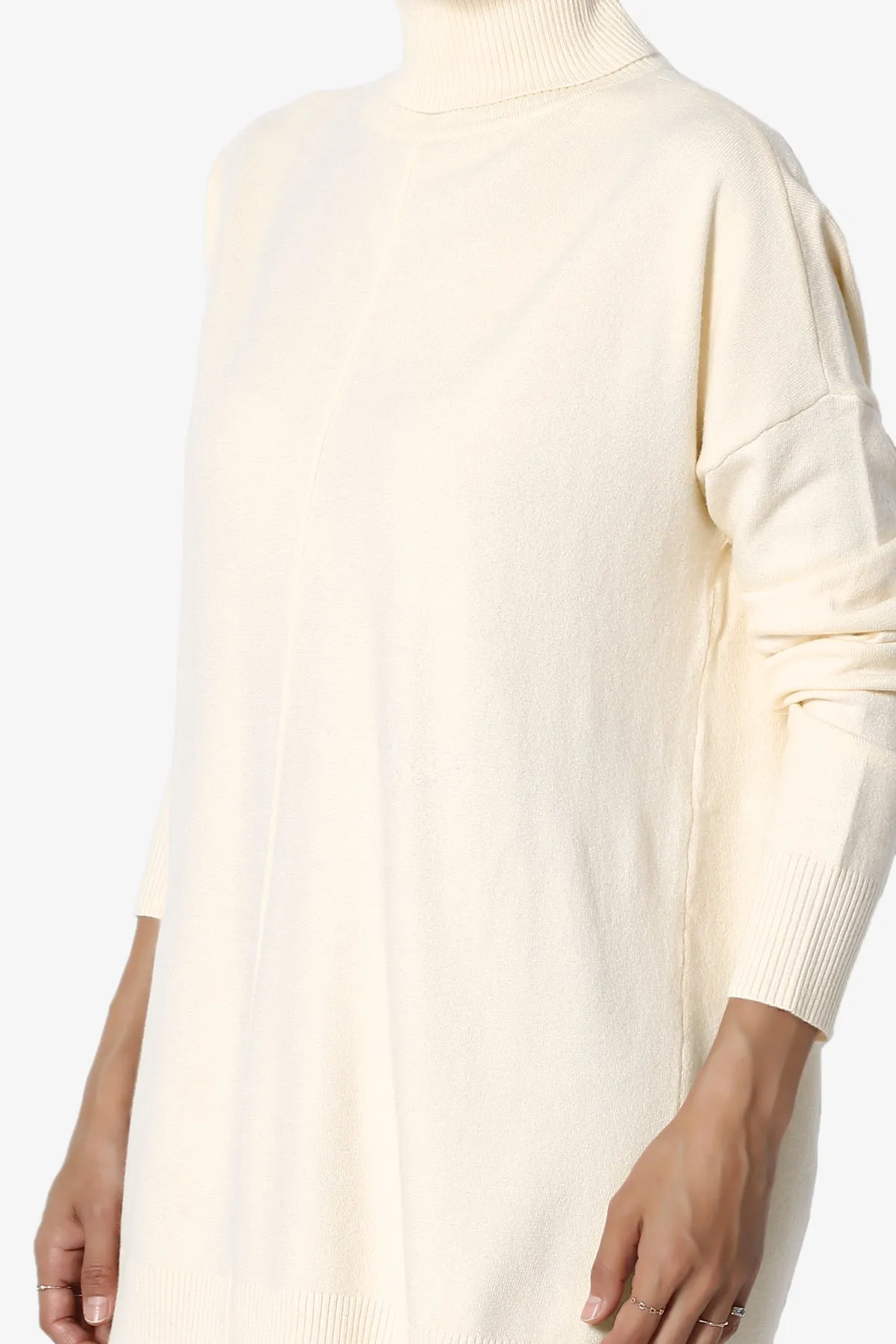 Henley Turtle Neck Knit Sweater