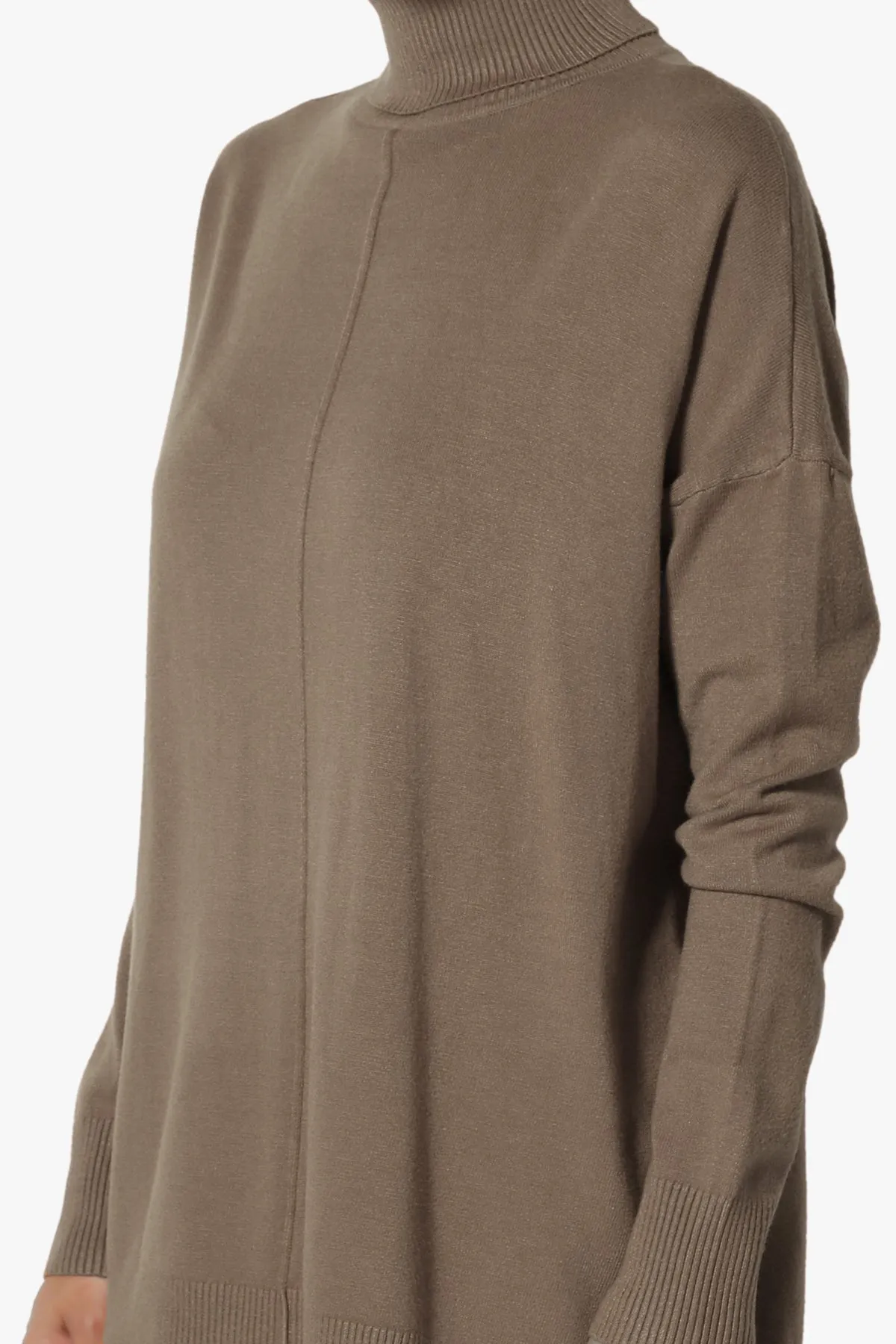 Henley Turtle Neck Knit Sweater