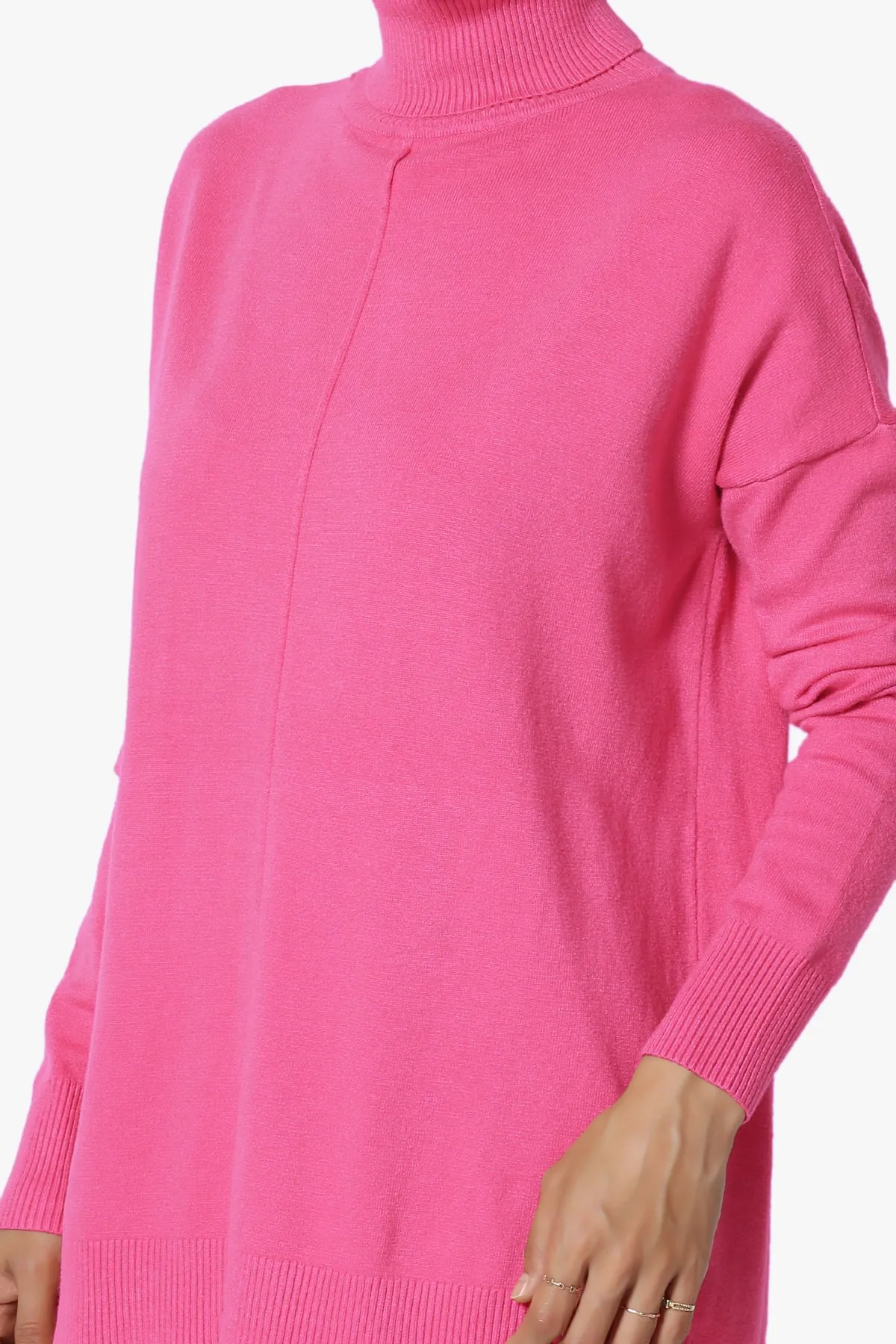 Henley Turtle Neck Knit Sweater