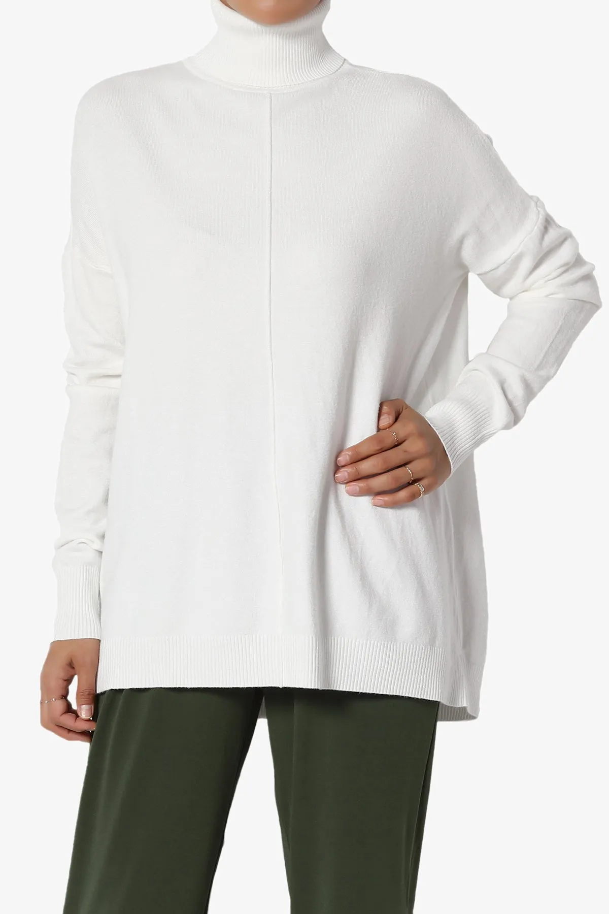 Henley Turtle Neck Knit Sweater