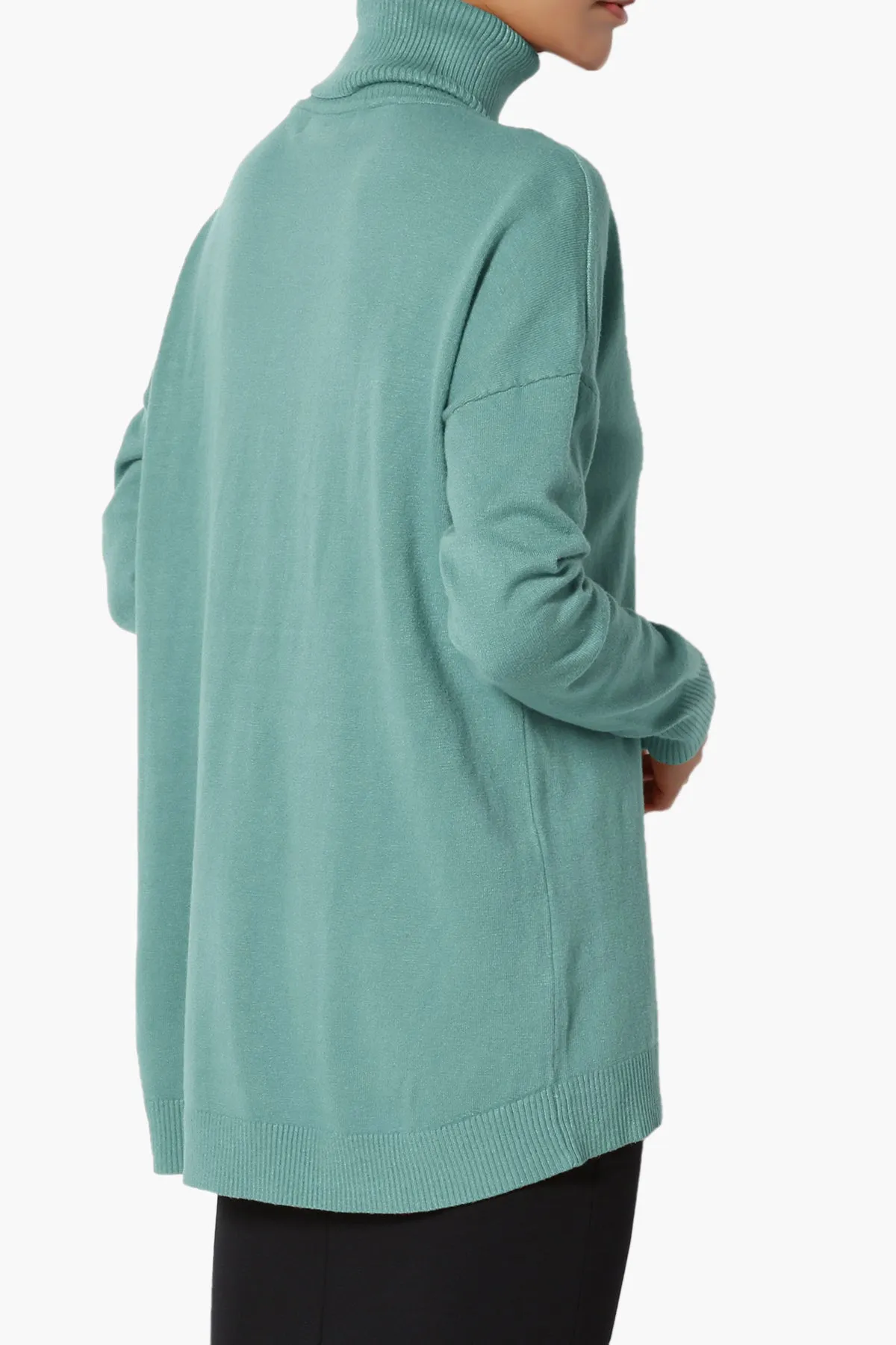 Henley Turtle Neck Knit Sweater
