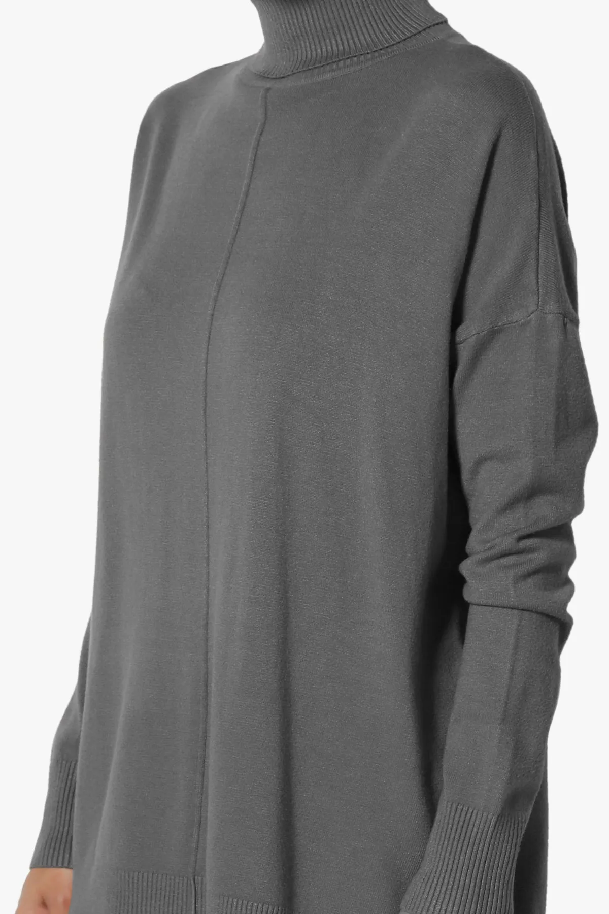 Henley Turtle Neck Knit Sweater