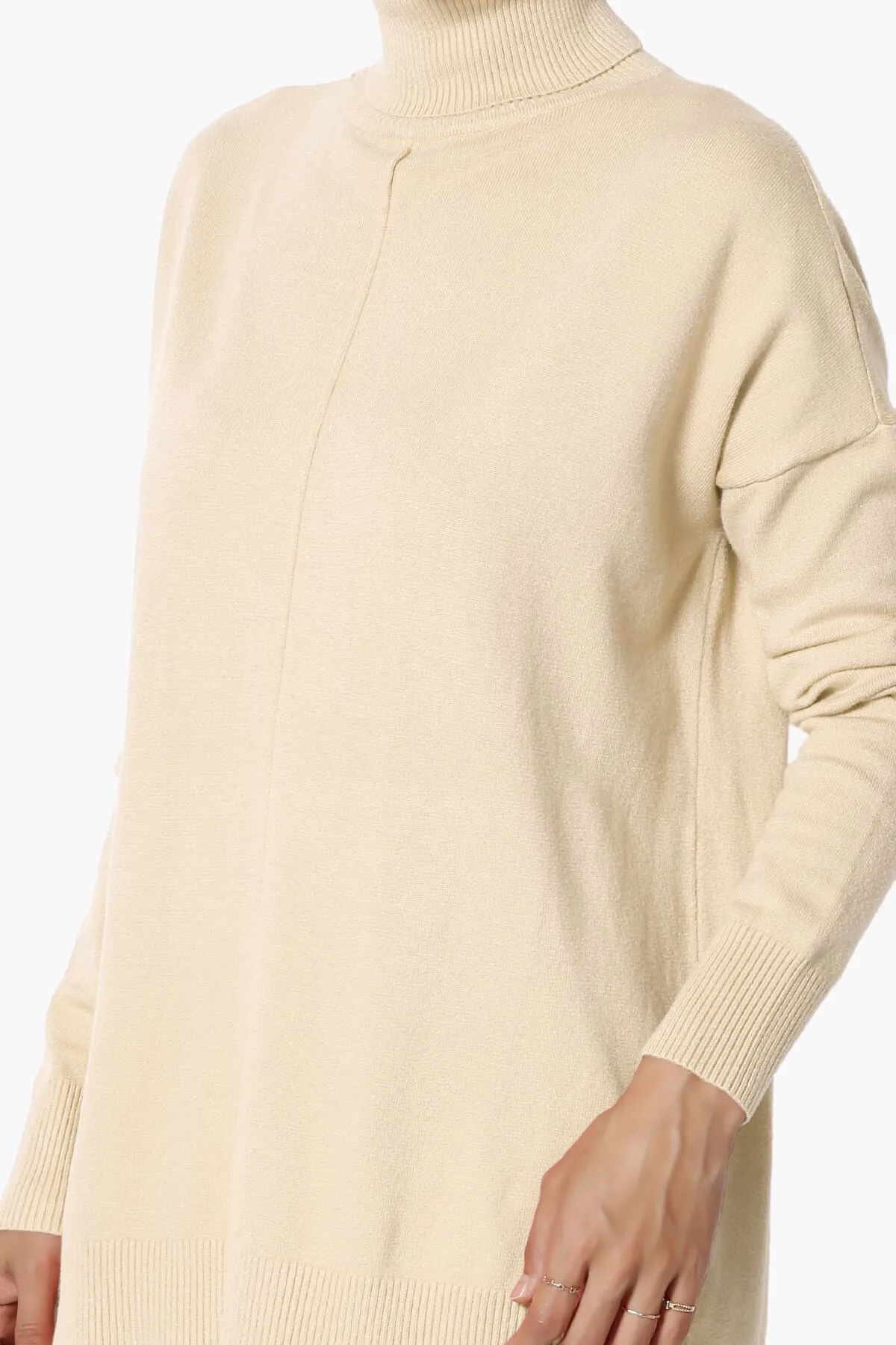 Henley Turtle Neck Knit Sweater