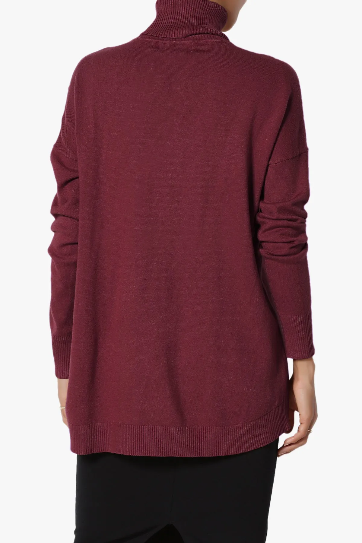 Henley Turtle Neck Knit Sweater