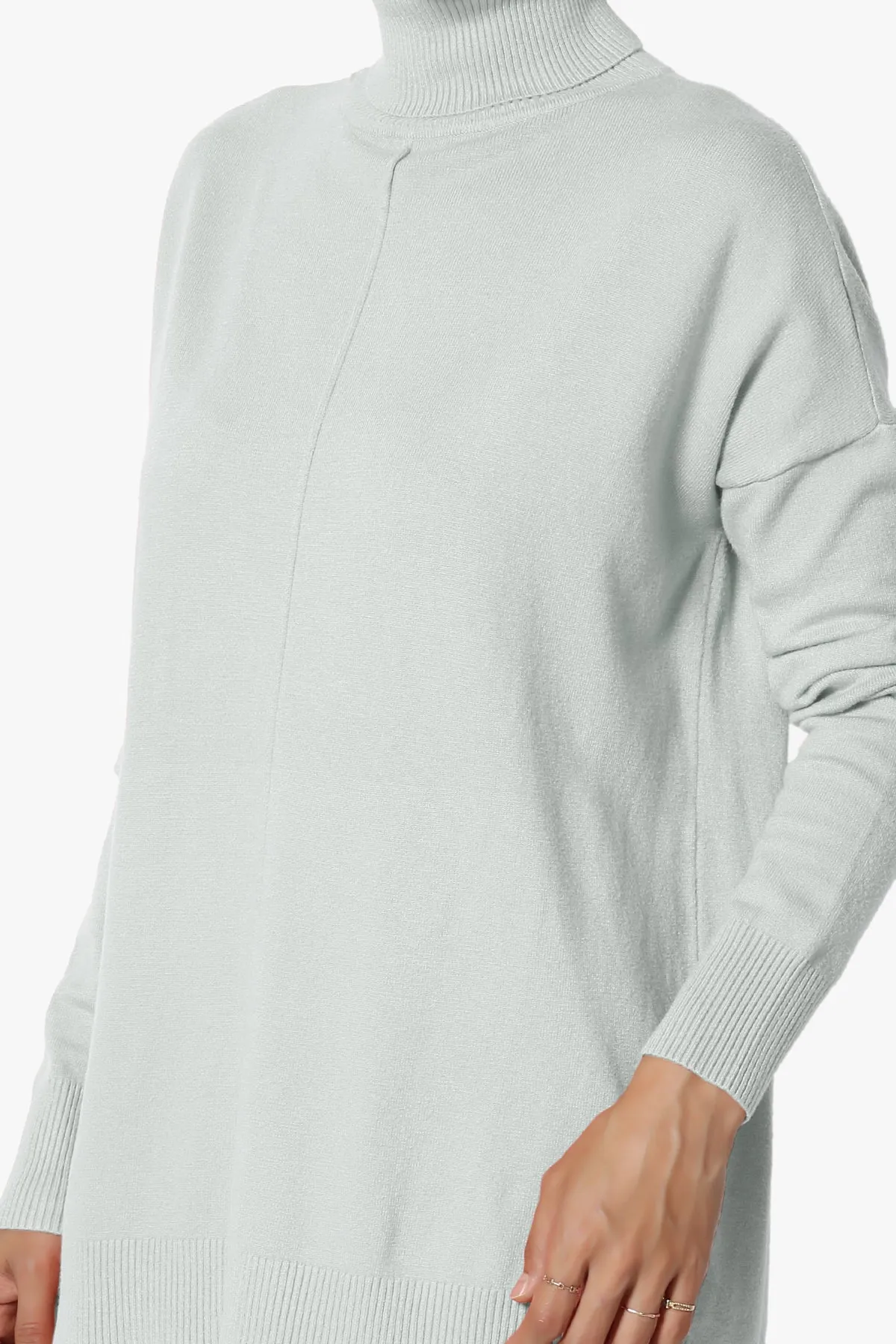 Henley Turtle Neck Knit Sweater