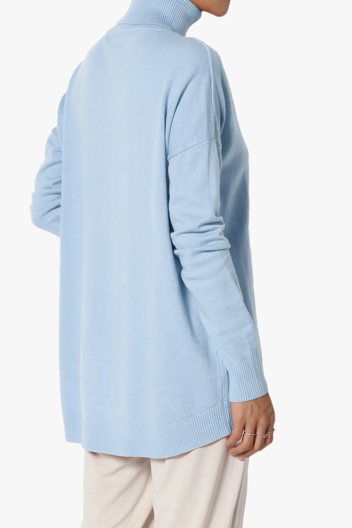 Henley Turtle Neck Knit Sweater