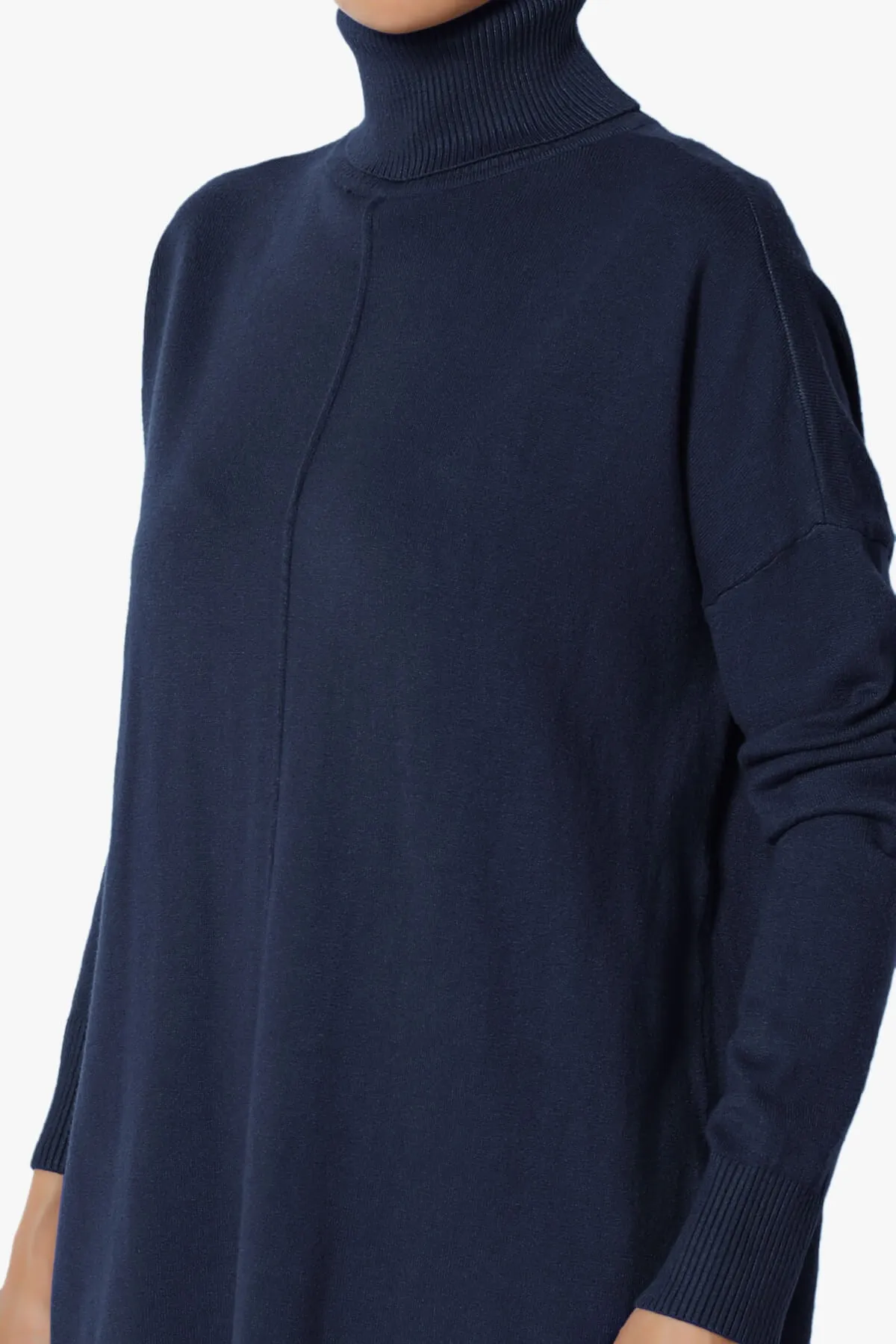 Henley Turtle Neck Knit Sweater